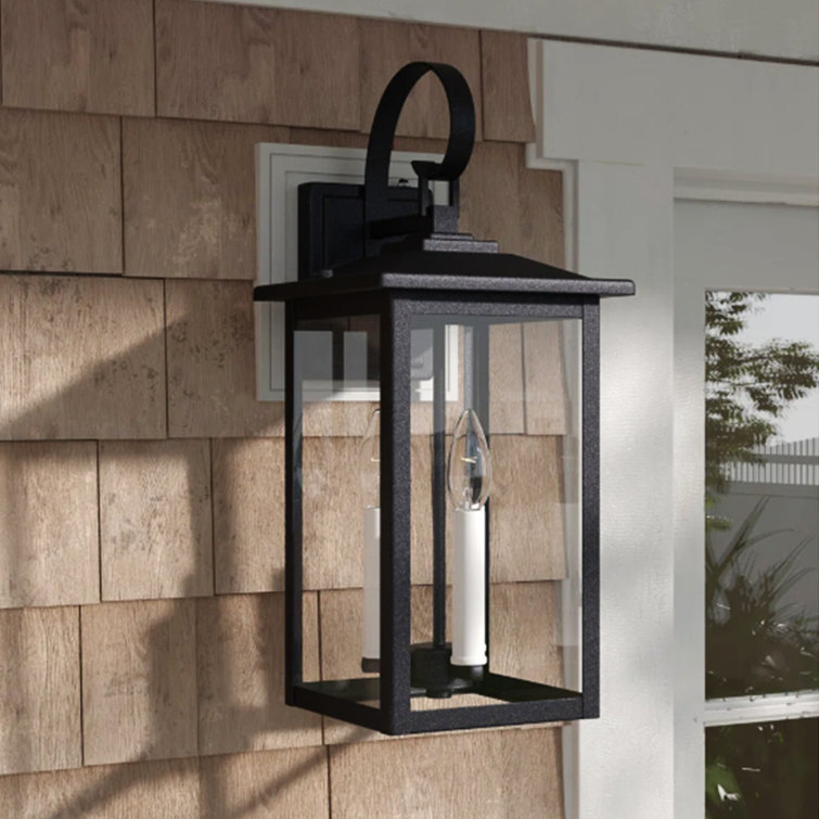Sol 72 Outdoor™ 3 Bulb 19.88'' H Outdoor Wall Lantern with Dusk to